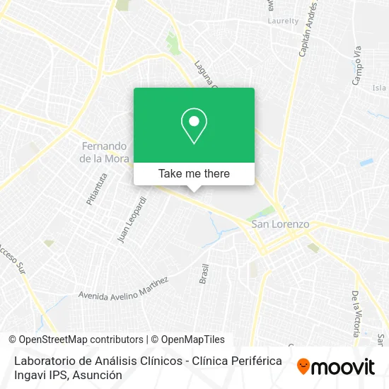 Laboratorio de Análisis Clínicos - Clínica Periférica Ingavi IPS map