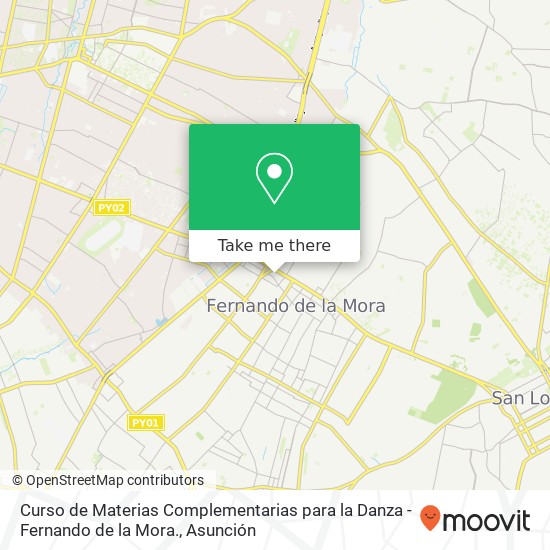 Curso de Materias Complementarias para la Danza - Fernando de la Mora. map