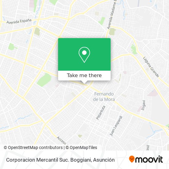 Corporacion Mercantil Suc. Boggiani map