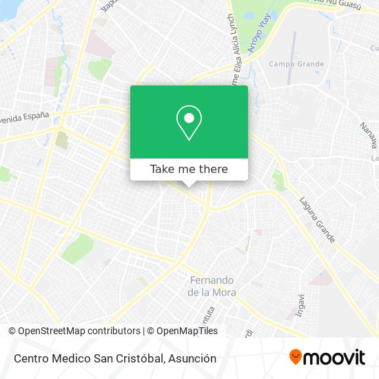 Centro Medico San Cristóbal map