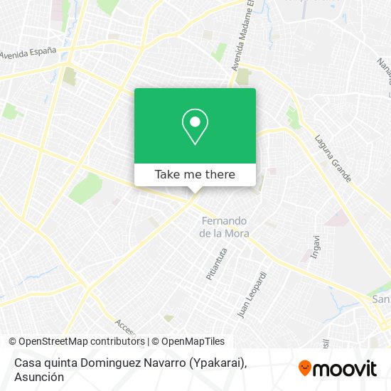 Casa quinta Dominguez Navarro (Ypakarai) map