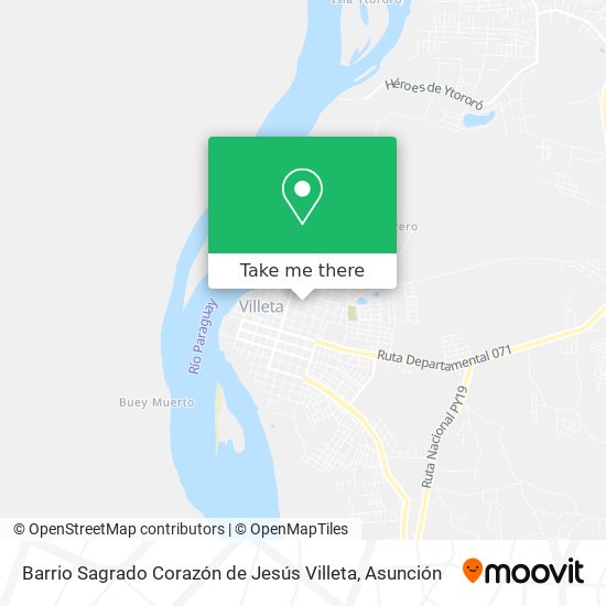 Barrio Sagrado Corazón de Jesús Villeta map