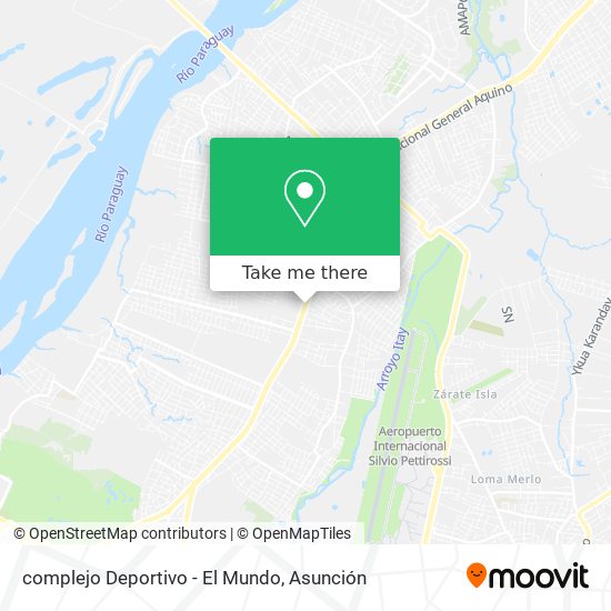 complejo Deportivo - El Mundo map