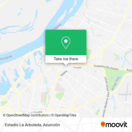 Estadio La Arboleda map
