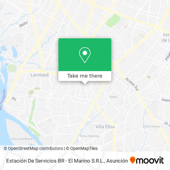 Mapa de Estación De Servicios BR - El Marino S.R.L.