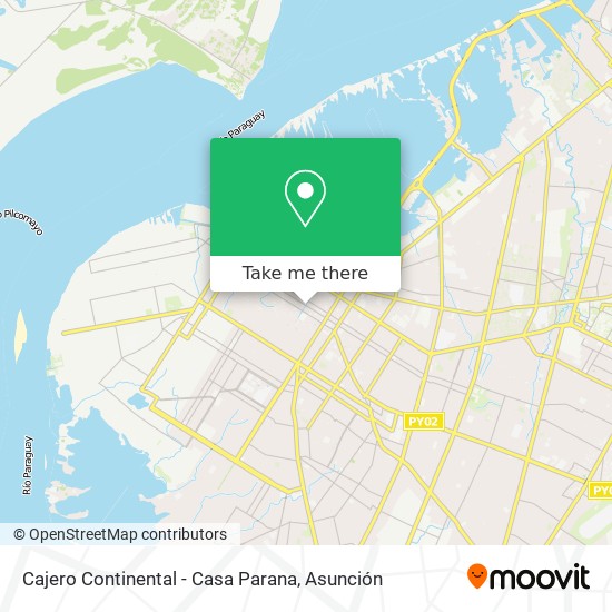 Mapa de Cajero Continental - Casa Parana