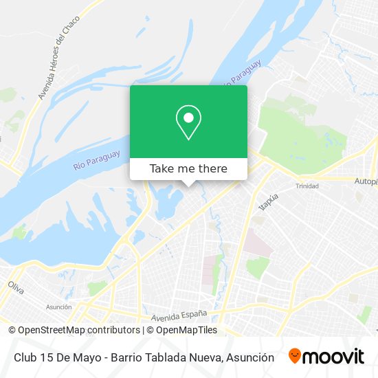 Mapa de Club 15 De Mayo - Barrio Tablada Nueva