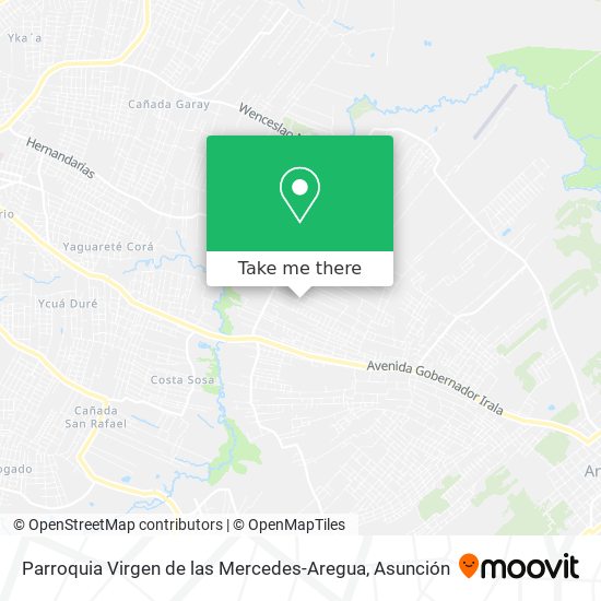 Parroquia Virgen de las Mercedes-Aregua map