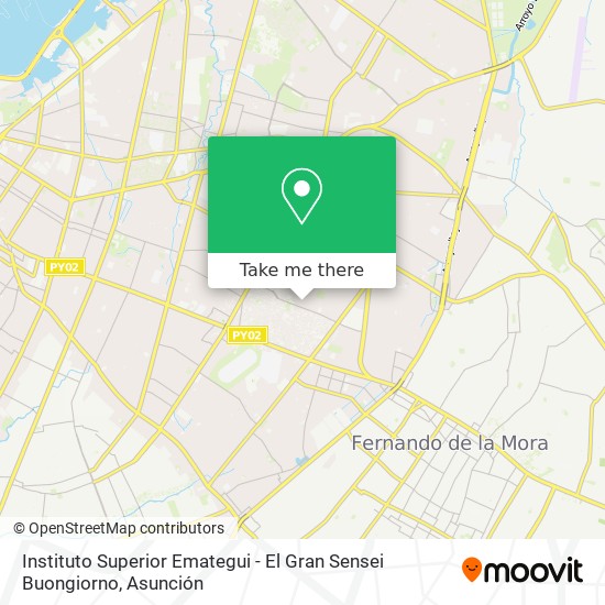 Instituto Superior Emategui - El Gran Sensei Buongiorno map