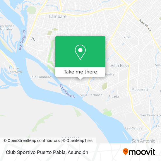 Club Sportivo Puerto Pabla map