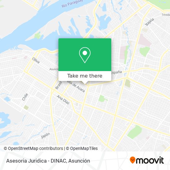 Asesoria Juridica - DINAC map