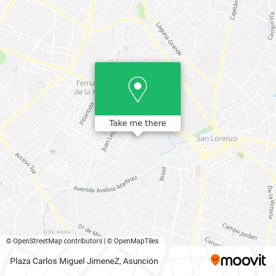 Plaza Carlos Miguel JimeneZ map