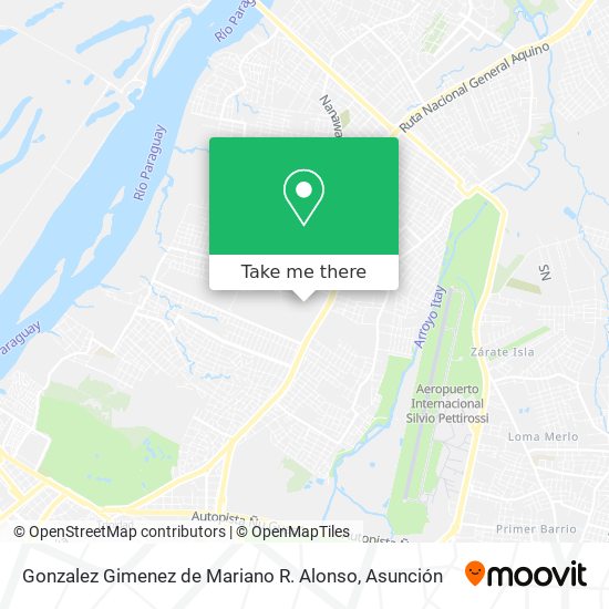 Mapa de Gonzalez Gimenez de Mariano R. Alonso