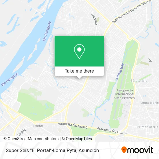 Mapa de Super Seis "El Portal"-Loma Pyta