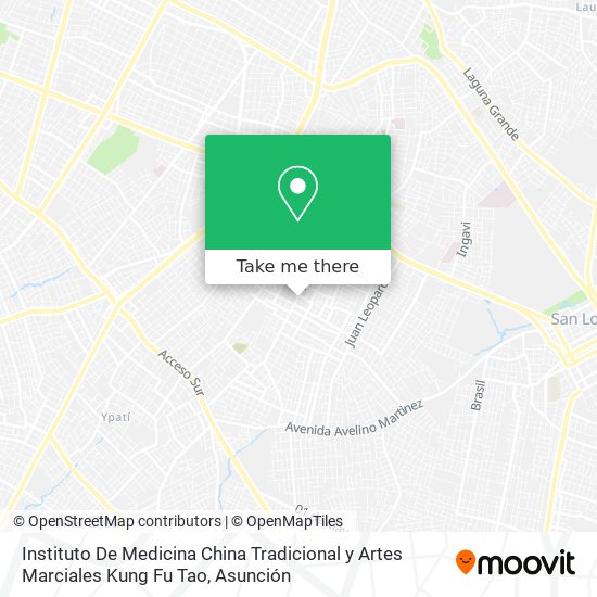 Instituto De Medicina China Tradicional y Artes Marciales Kung Fu Tao map