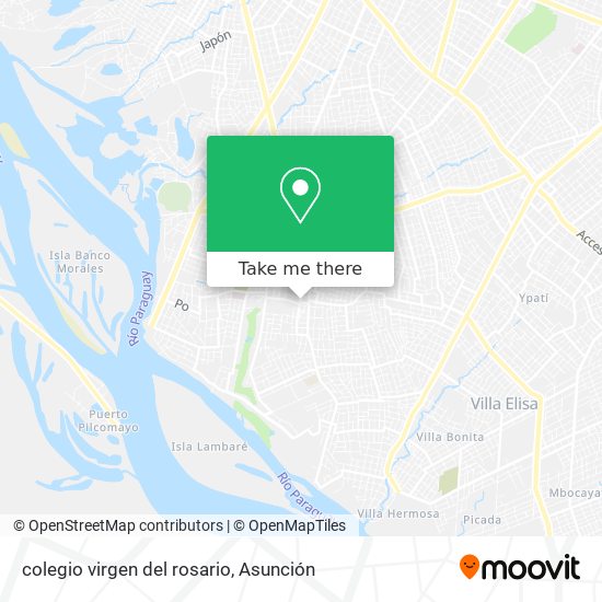 Mapa de colegio virgen del rosario
