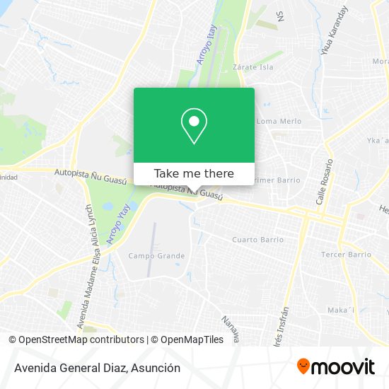 Mapa de Avenida General Diaz