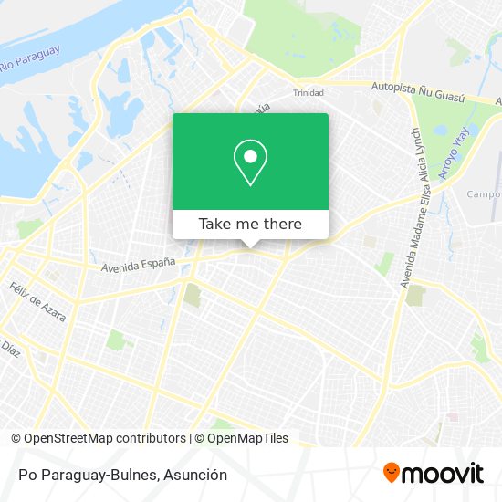 Mapa de Po Paraguay-Bulnes