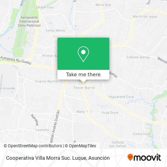 Mapa de Cooperativa Villa Morra Suc. Luque