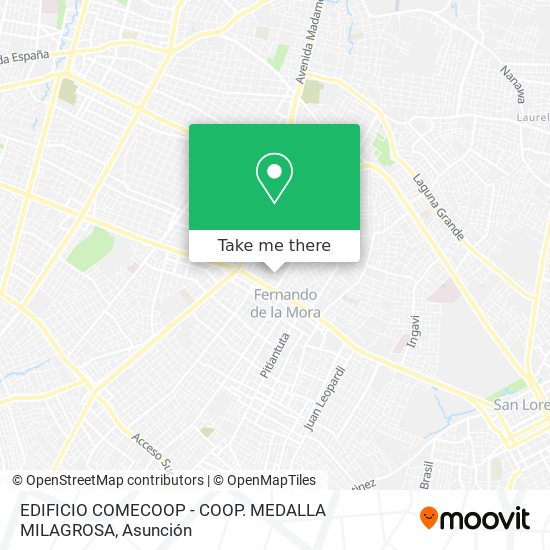 EDIFICIO COMECOOP - COOP. MEDALLA MILAGROSA map