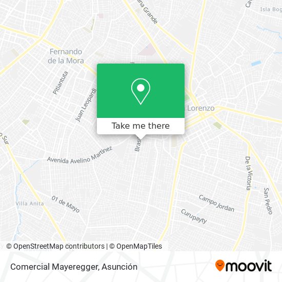 Comercial Mayeregger map