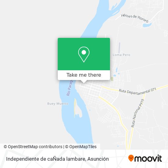 Independiente de caÑada lambare map