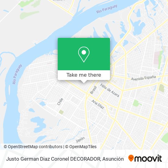Justo German Diaz Coronel DECORADOR map