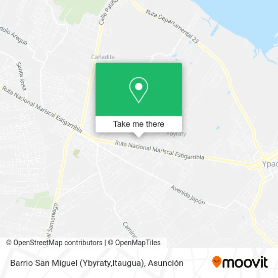 Barrio San Miguel (Ybyraty,Itaugua) map