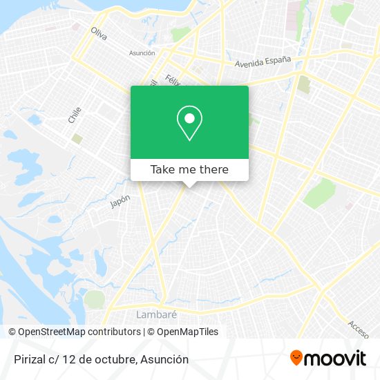 Mapa de Pirizal c/ 12 de octubre