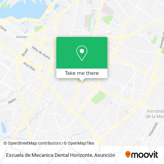 Escuela de Mecanica Dental Horizonte map