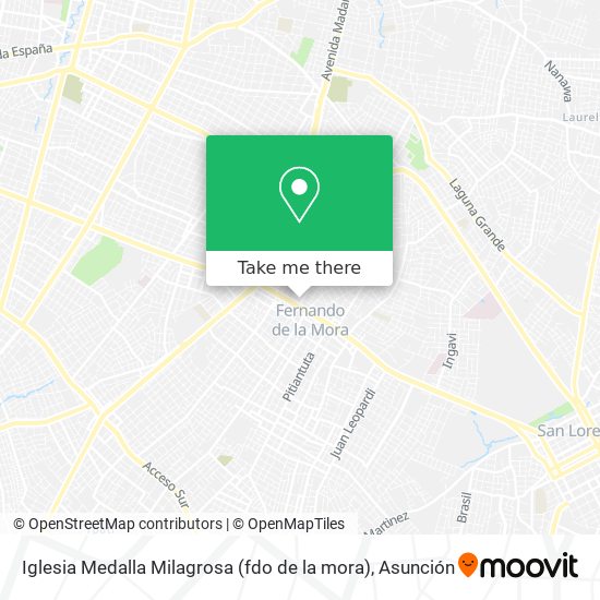 Iglesia Medalla Milagrosa (fdo de la mora) map