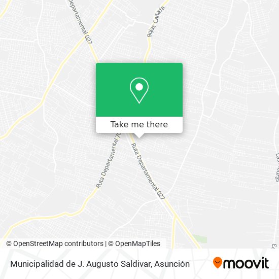 Municipalidad de J. Augusto Saldivar map