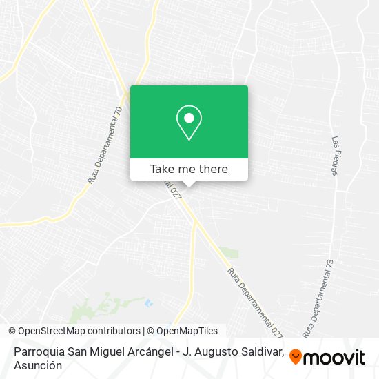 Parroquia San Miguel Arcángel - J. Augusto Saldivar map