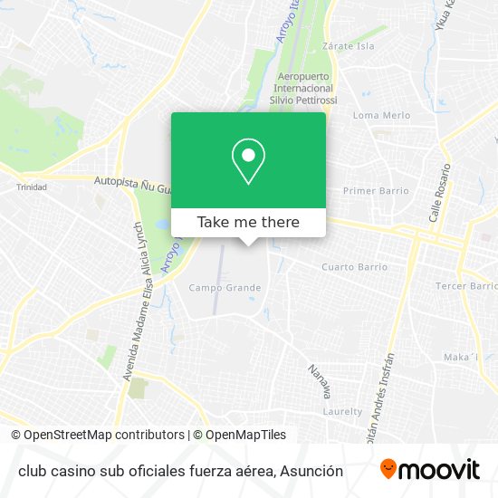 Mapa de club casino sub oficiales fuerza aérea
