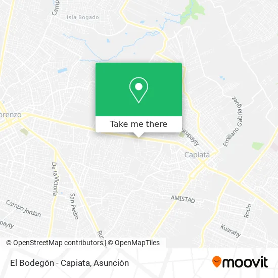 El Bodegón - Capiata map