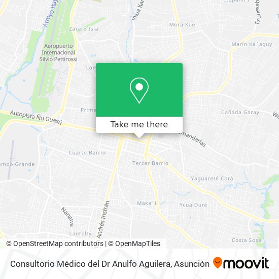 Mapa de Consultorio Médico del Dr Anulfo Aguilera