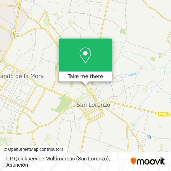 CR Quickservice Multimarcas (San Lorenzo) map