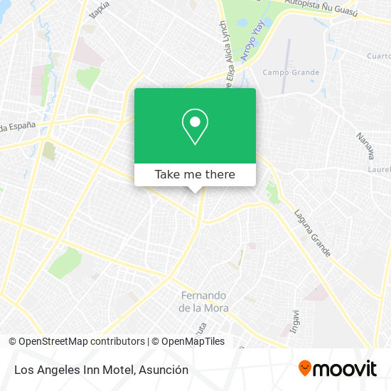 Los Angeles Inn Motel map