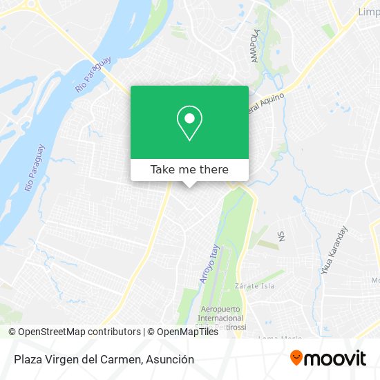 Mapa de Plaza Virgen del Carmen
