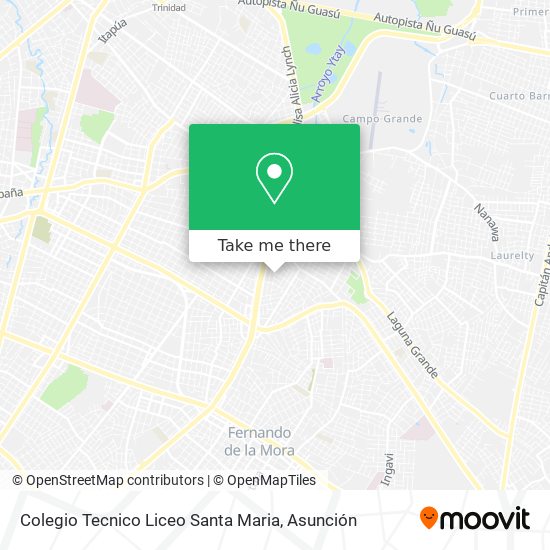 Mapa de Colegio Tecnico Liceo Santa Maria