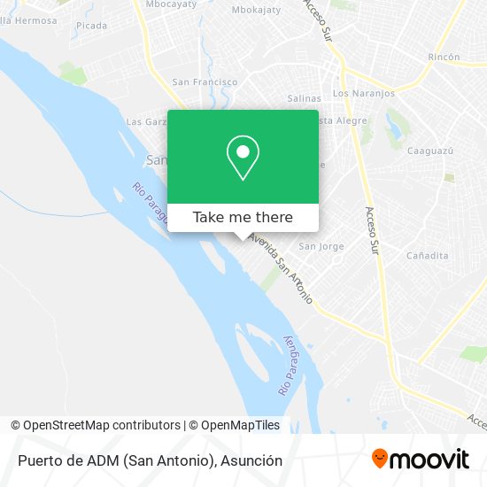 Puerto de ADM (San Antonio) map