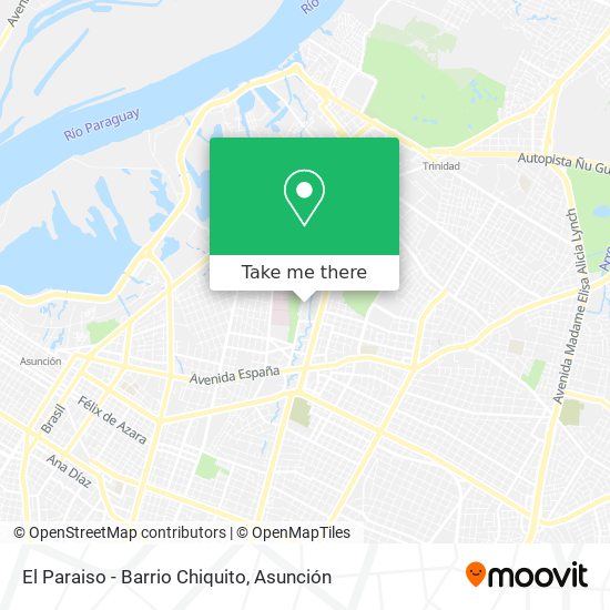 Mapa de El Paraiso - Barrio Chiquito