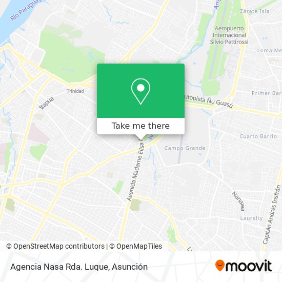 Mapa de Agencia Nasa Rda. Luque