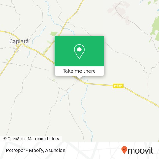 Petropar - Mboi'y map