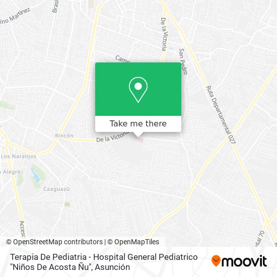 Mapa de Terapia De Pediatria - Hospital General Pediatrico "Niños De Acosta Ñu"