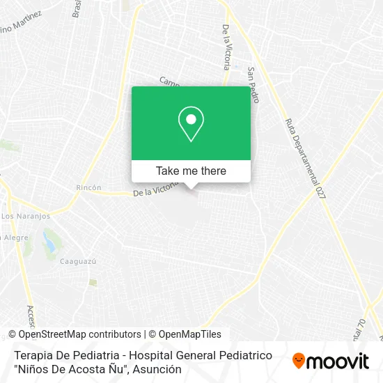 Terapia De Pediatria - Hospital General Pediatrico "Niños De Acosta Ñu" map