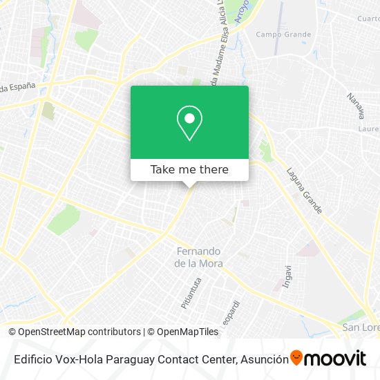 Edificio Vox-Hola Paraguay Contact Center map