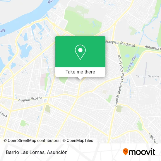 Barrio Las Lomas map