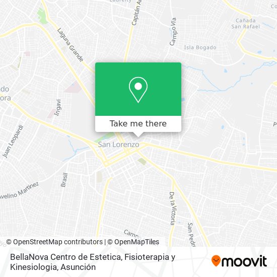 BellaNova Centro de Estetica, Fisioterapia y Kinesiologia map