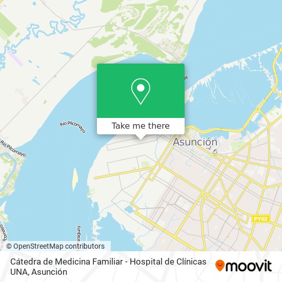 Cátedra de Medicina Familiar - Hospital de Clínicas UNA map